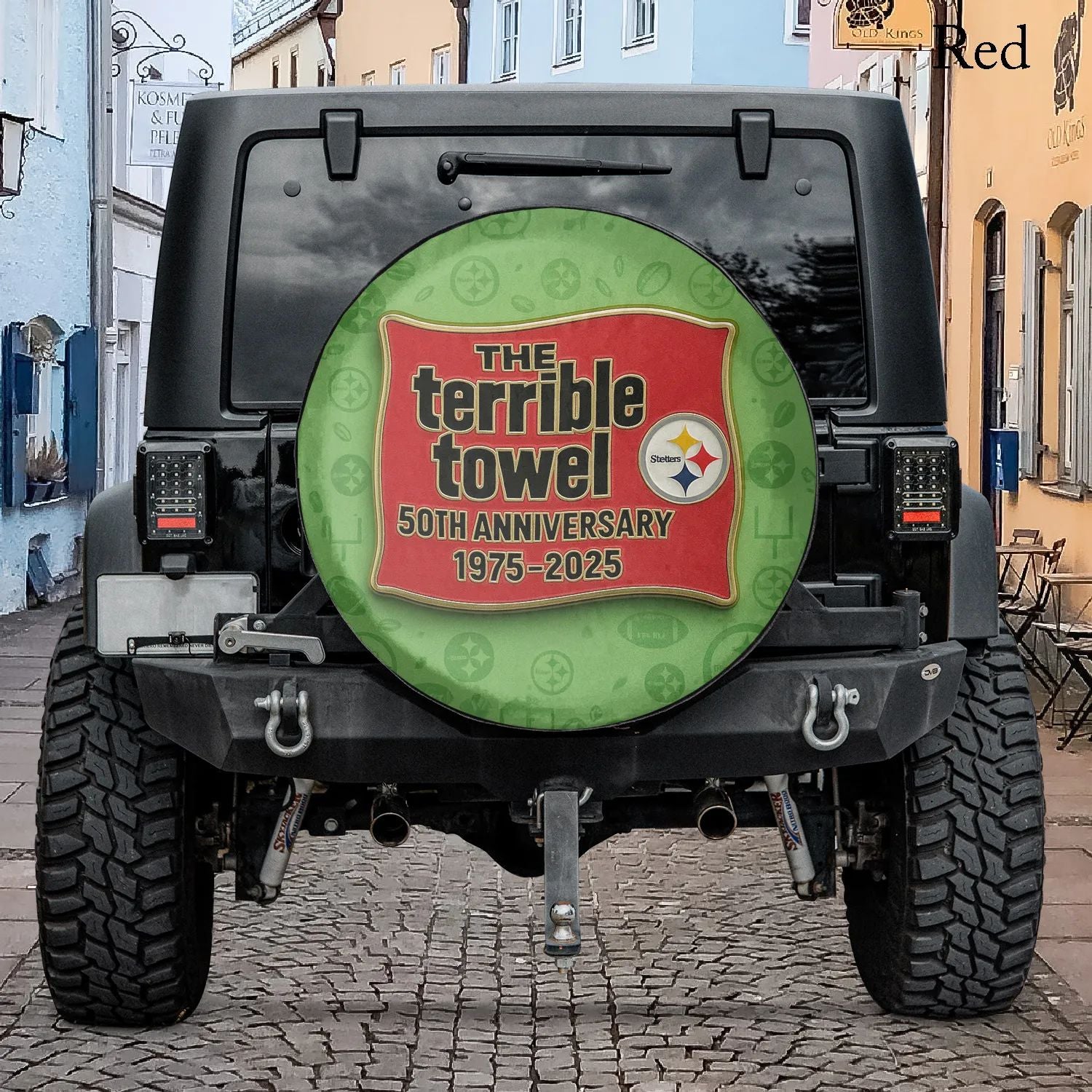 Terrible Towel 50th Anniversary Spare Tire Cover