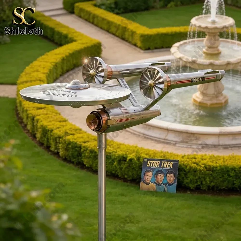 Starship Voyager Interstellar Wind Spinner For Garden