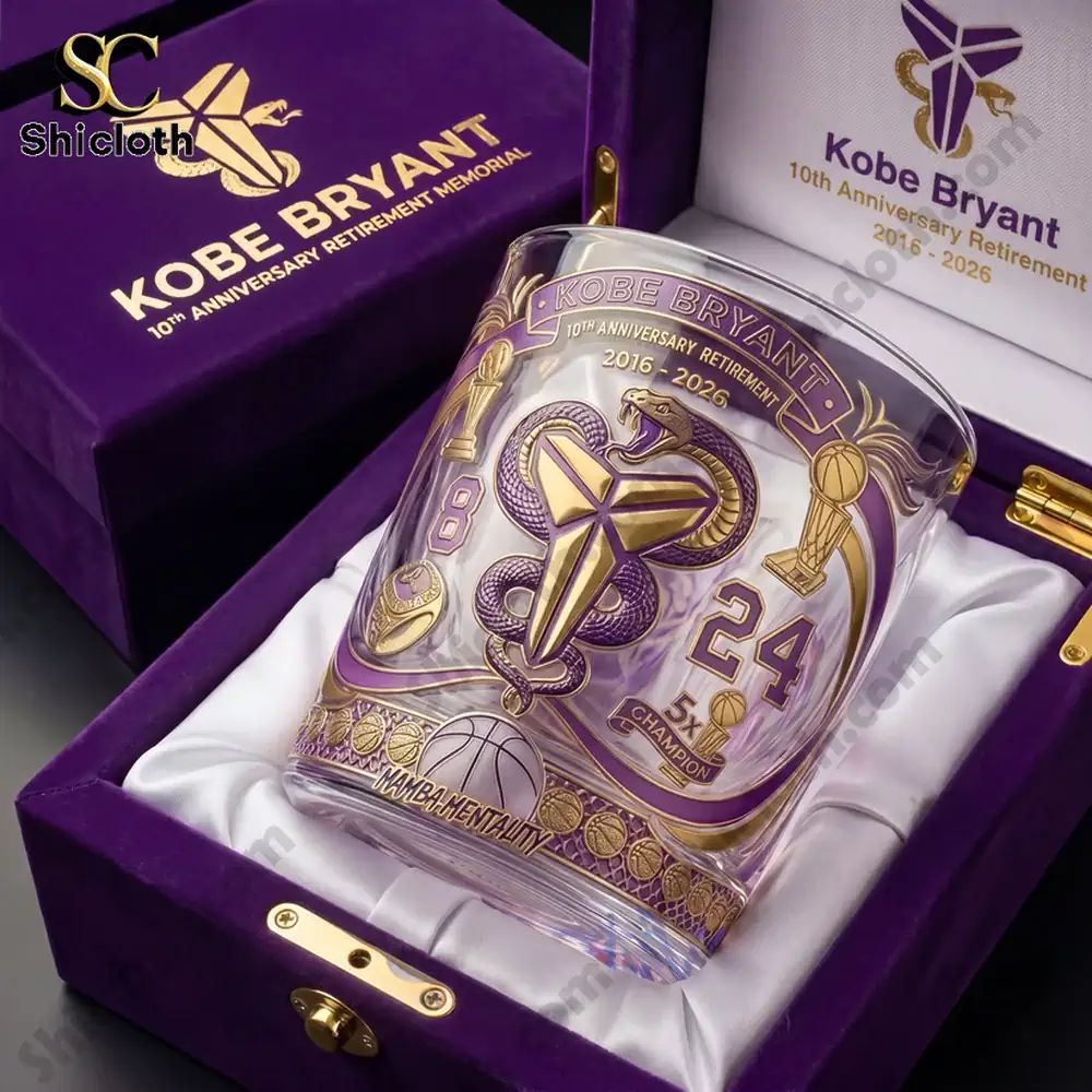 Kobe Bryant Black Mamba 10-Year Retirement Whiskey Bottle