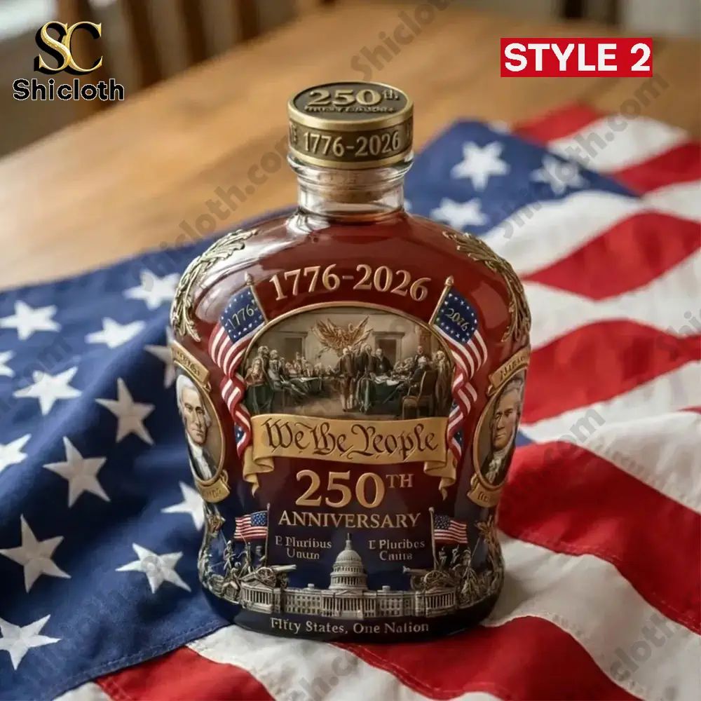 United States We The People 250th Anniversary 1776-2026 Custom Bottle