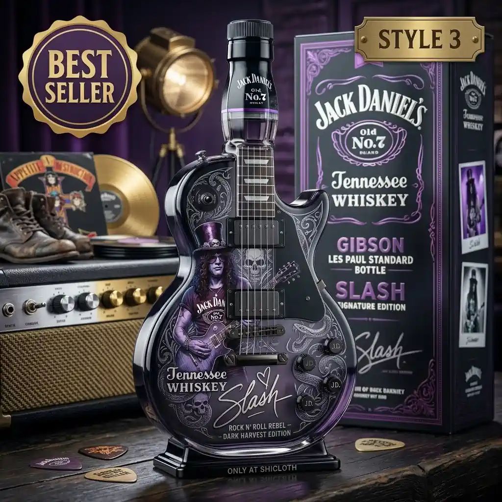 Slash Signature Gibson Les Paul Electric Guitar Whiskey Bottle