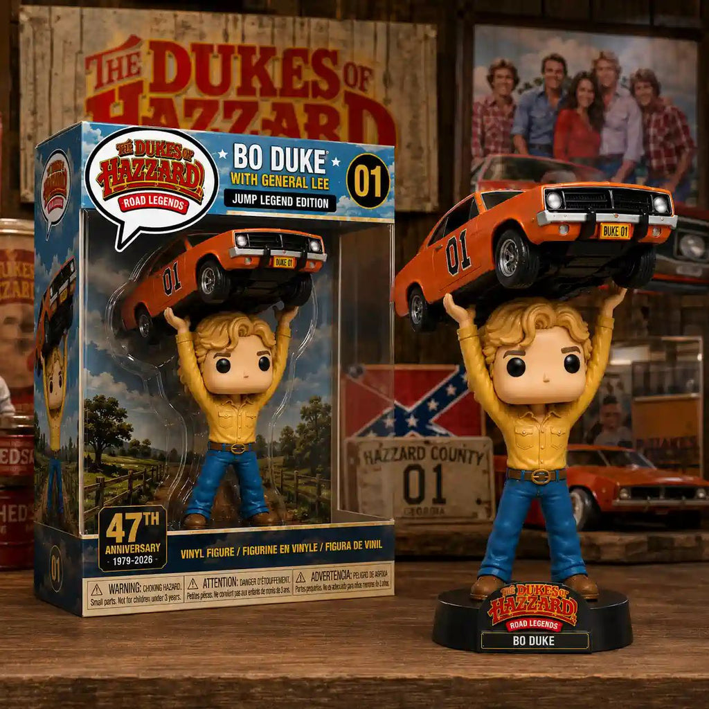 Bo Duke & General Lee Road Legends Collector Edition Funko Pop! Figure