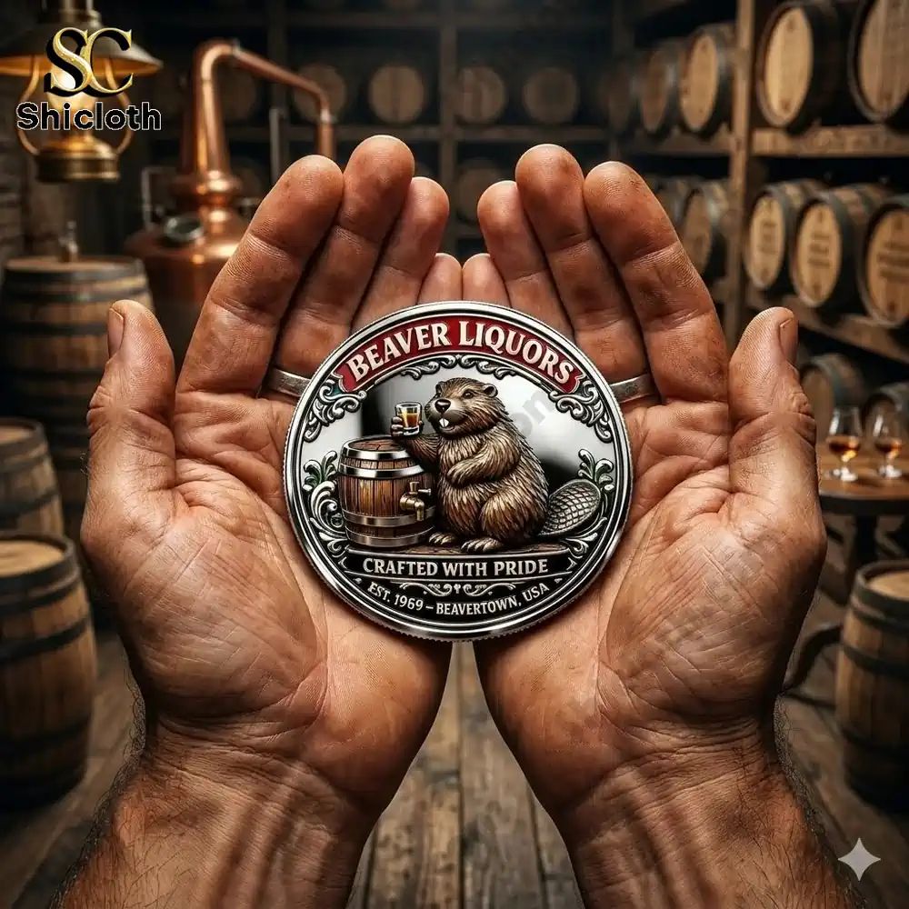 Funny Beaver Liquor Distillery Commemorative Coin