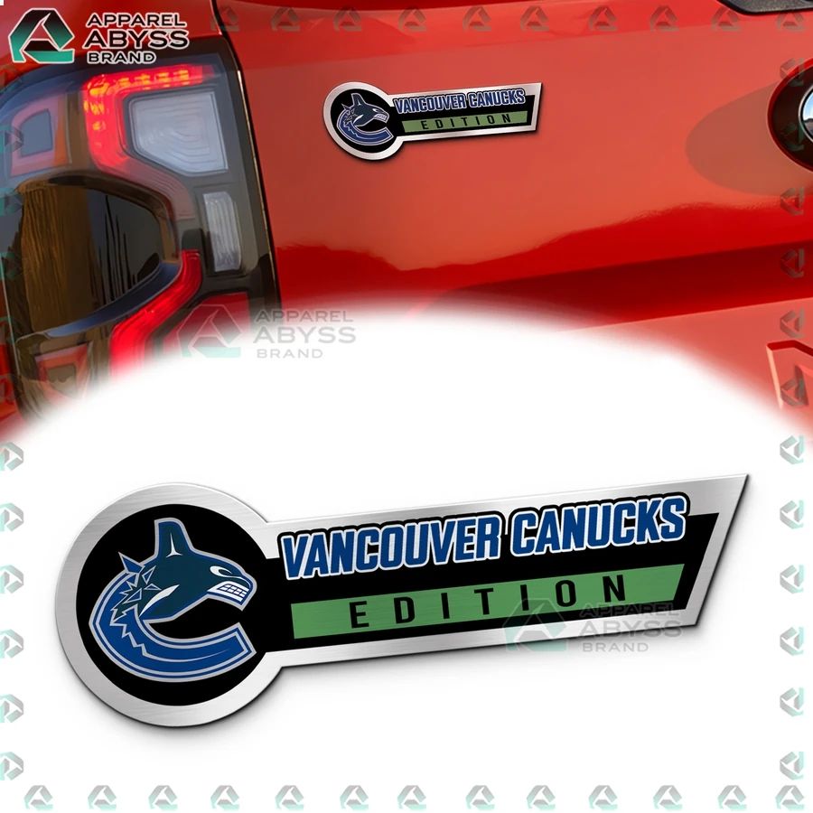 Vancouver Canucks Edition 3D Engraved Car Name Emblem