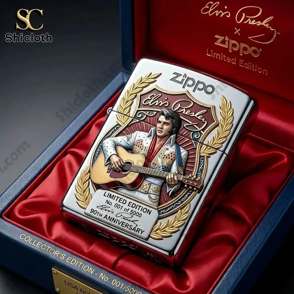 Elvis Presley 90th Anniversary 3D Zippo Lighter