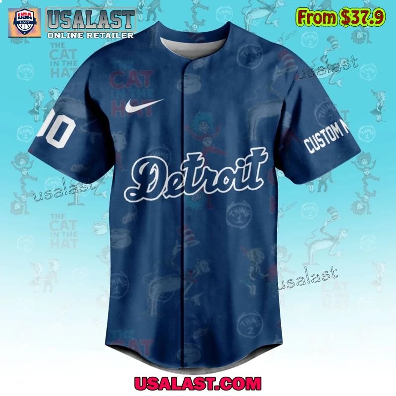 Detroit Tigers x Dr Seuss Baseball Jersey