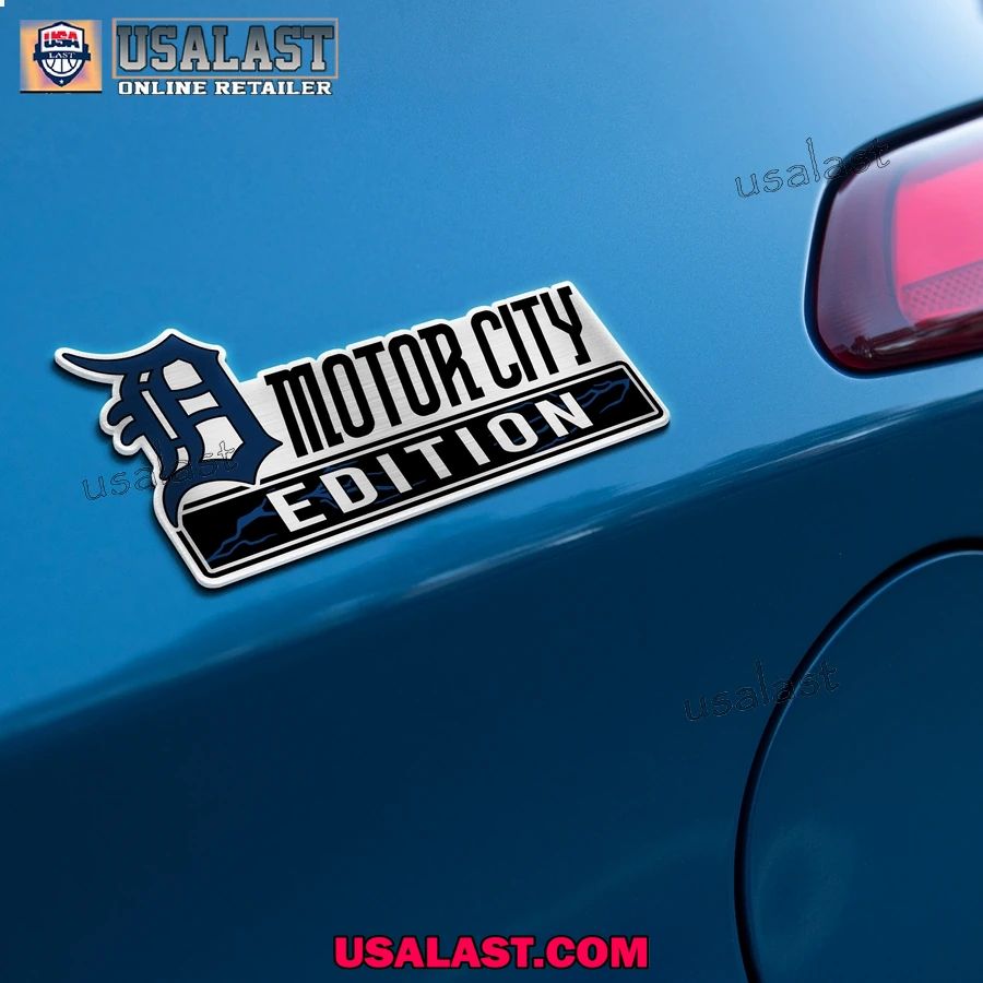 Detroit Tigers Edition Engraved Car Name Badge