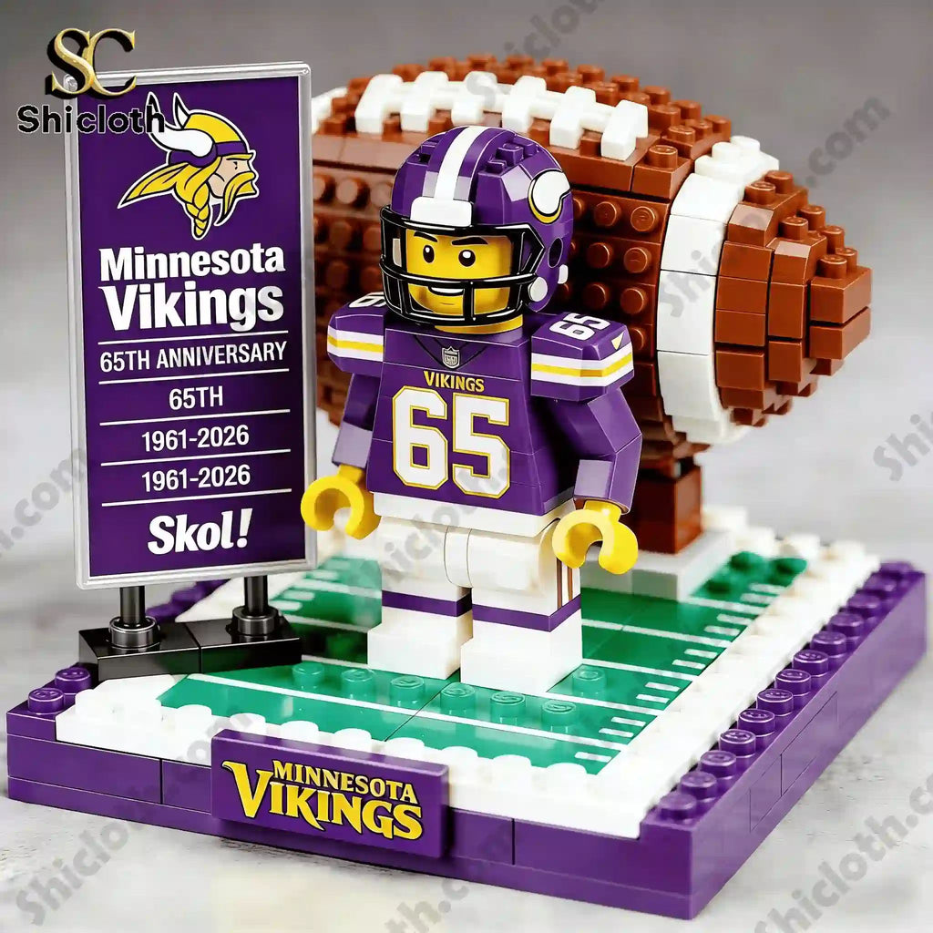 Minnesota Vikings 65th Anniversary Brick Set