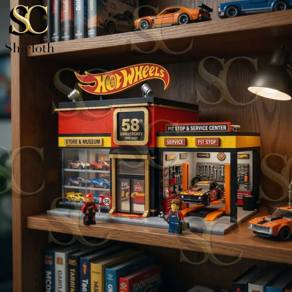 Wheels 58th Anniversary Collection Building Blocks Set