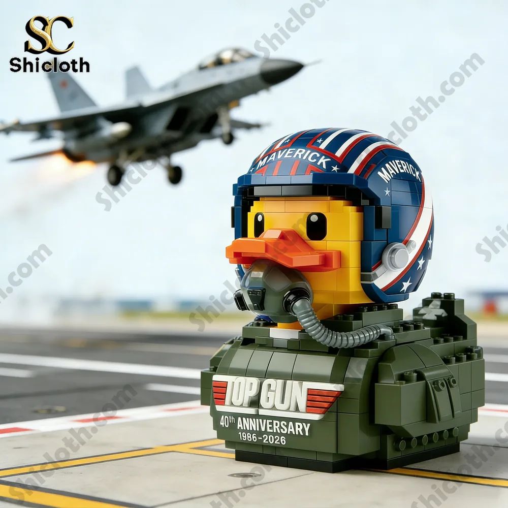 Gun 40th Anniversary Pilot Duck Building Blocks