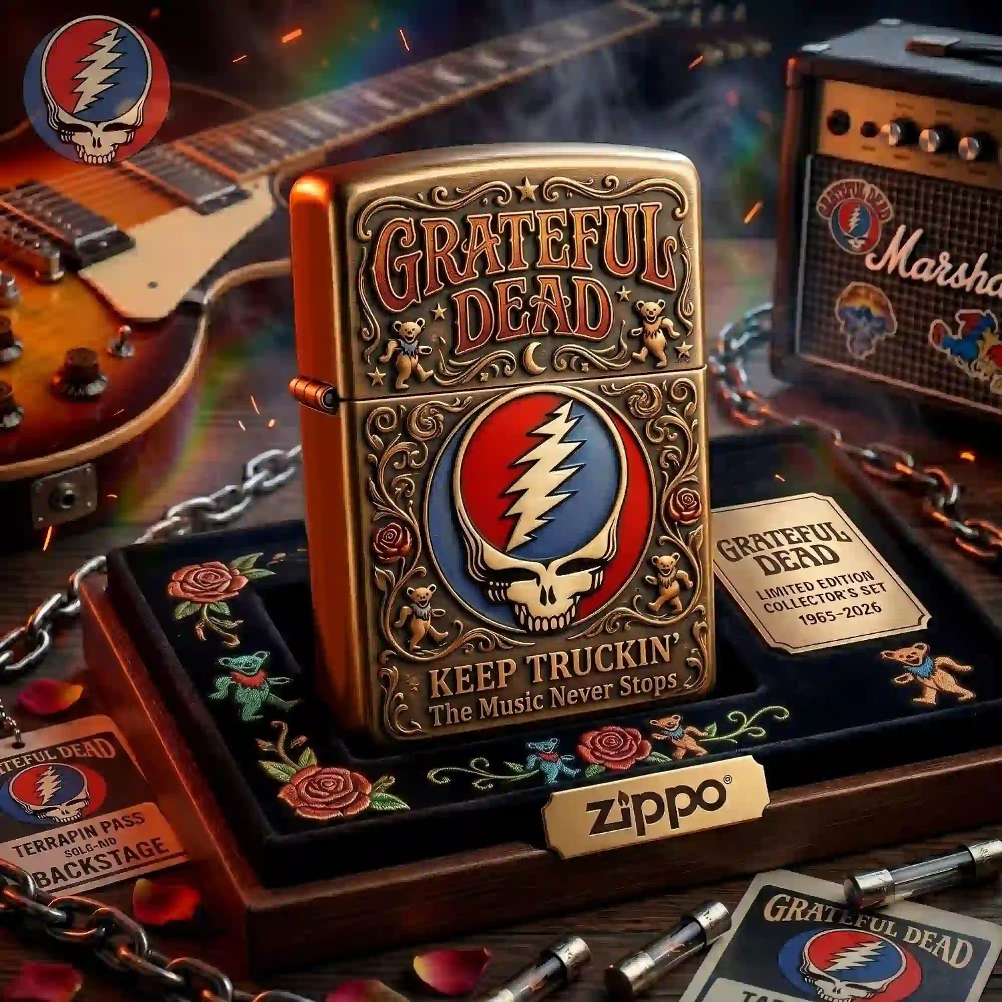 Grateful Dead Limited Edition Collector Zippo Lighters