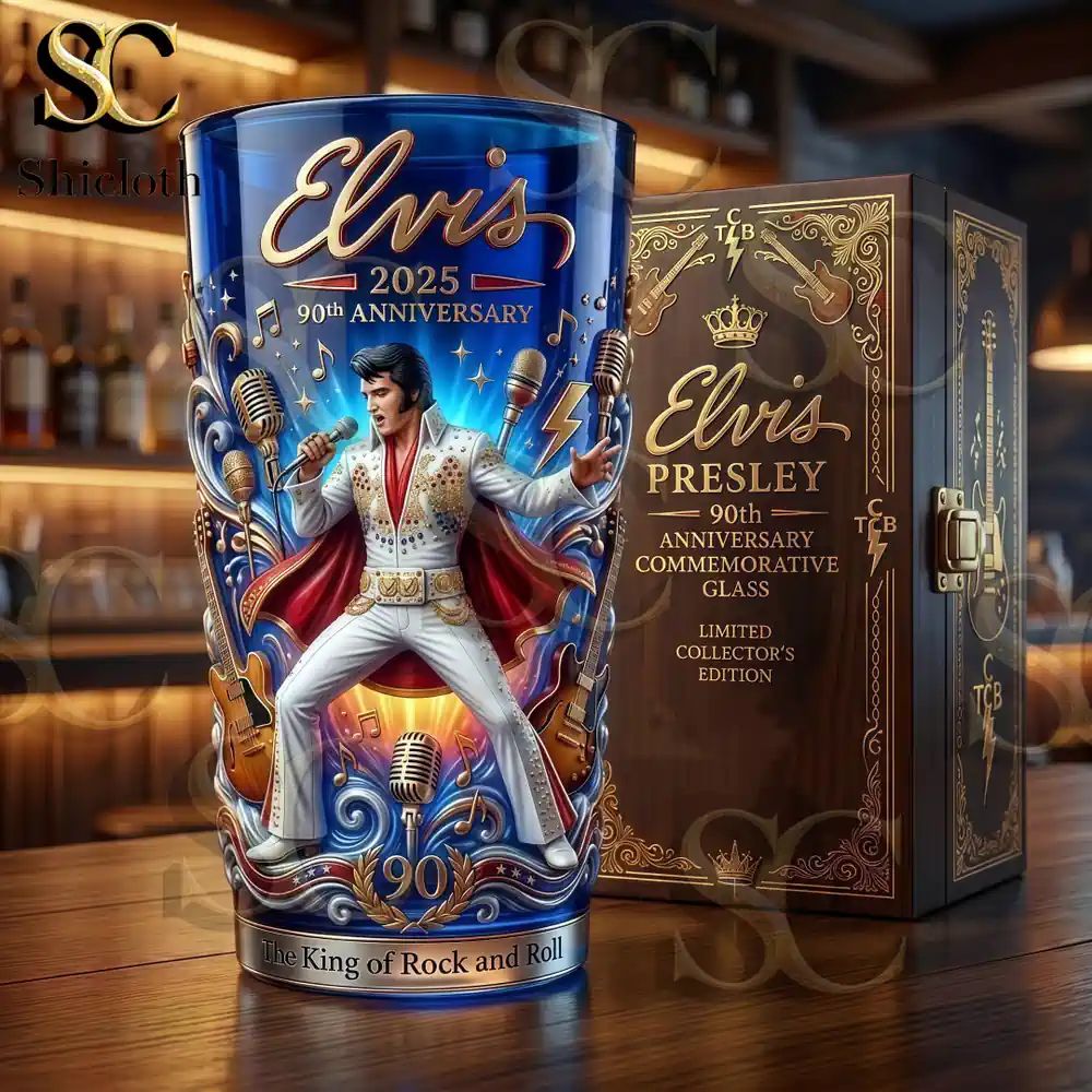 Elvis Presley 90th Anniversary Collector’s Beer Glass