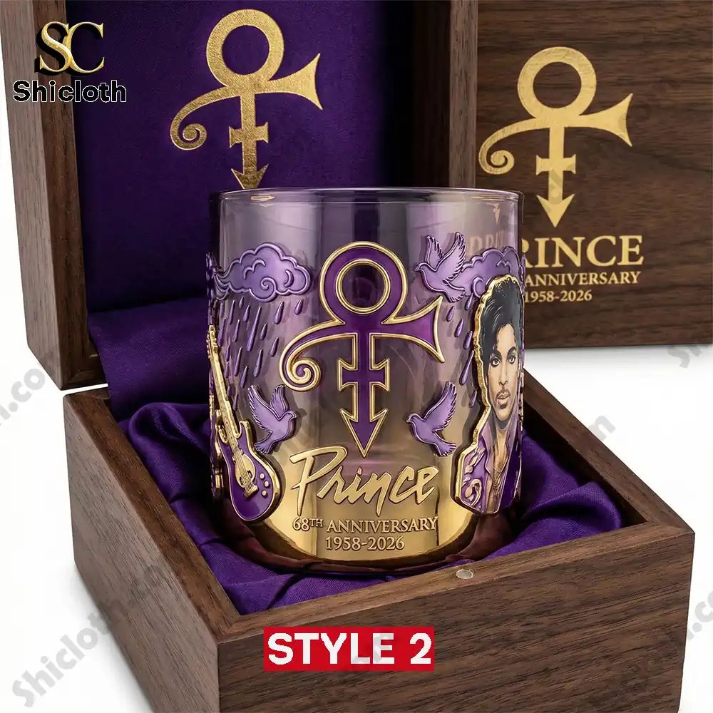 Prince 68th Anniversary 1958-2026 Collector’s Whiskey Glass