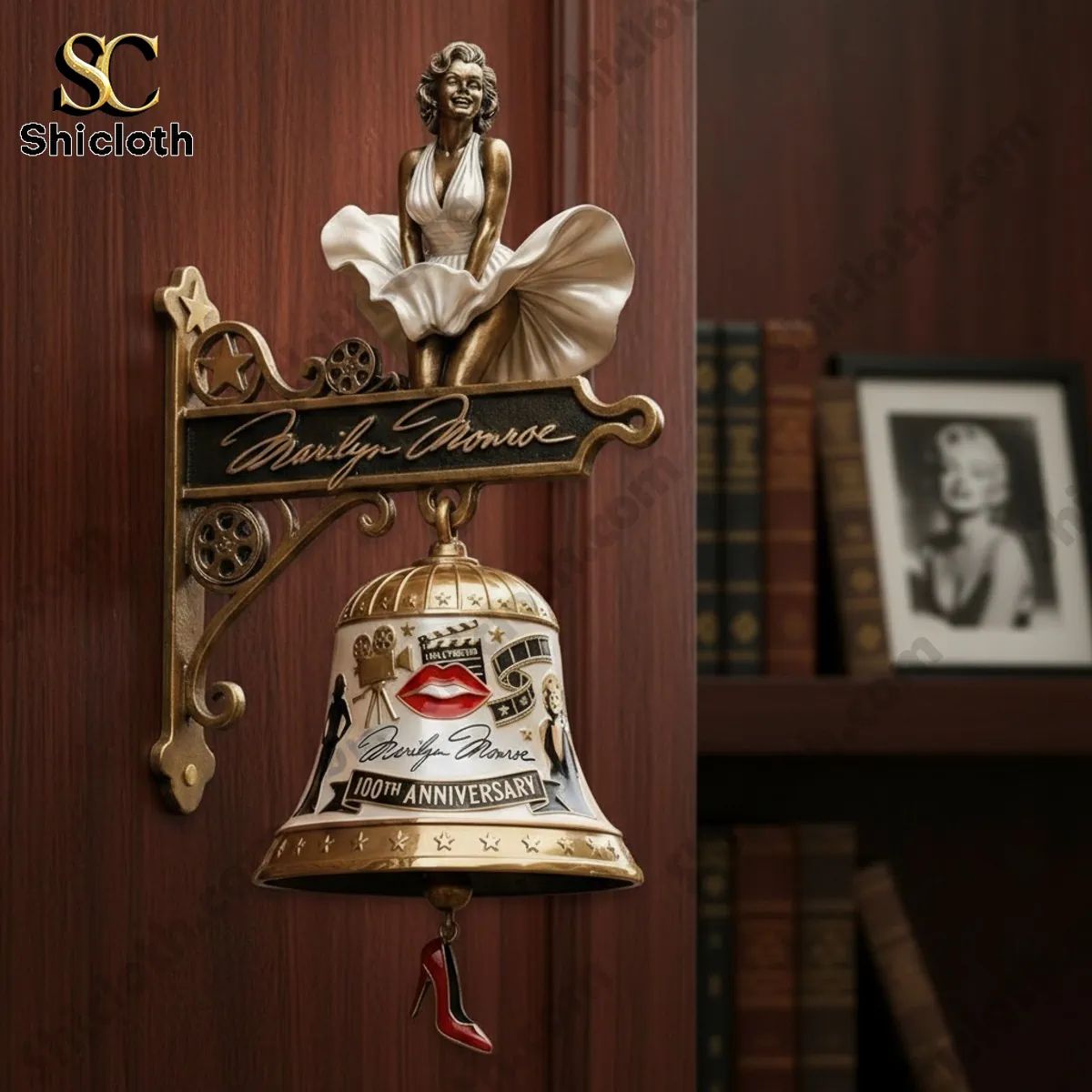Marilyn Monroe 100th Anniversary 3D Hollywood Decorative Wall Bell