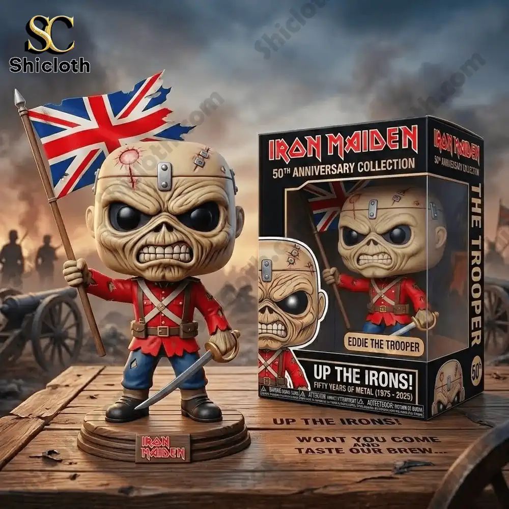 The Trooper Iron Maiden 50th Anniversary Pop! Figure Doll