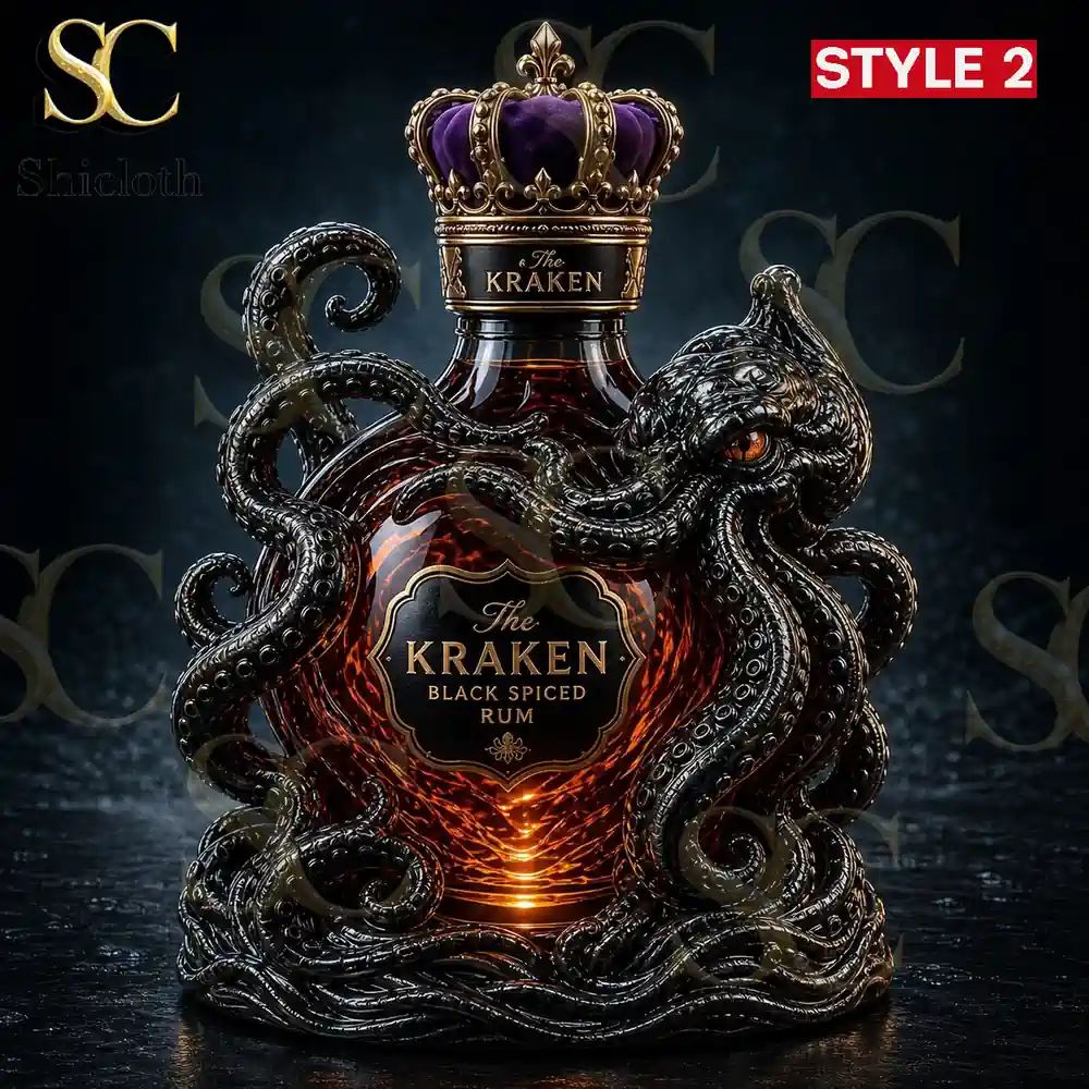 The Kraken Rum Edition 3D Octopus Bottle