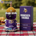Minnesota Vikings 65th Anniversary Collectible Bear Glass Cup