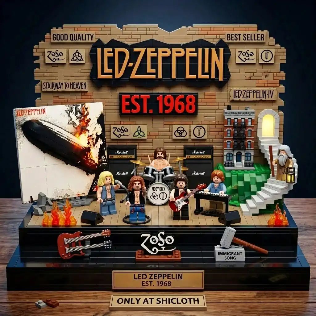 Led Zeppelin Stairway To Heaven Building Brick Set