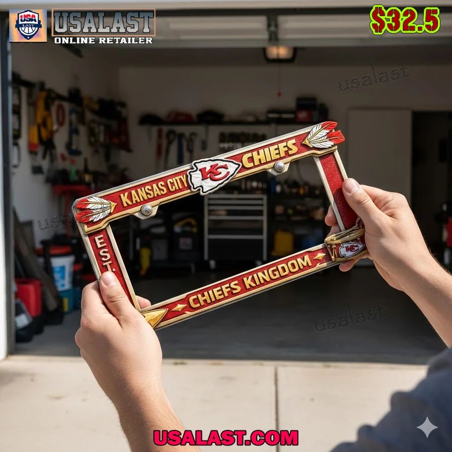 Kansas City Chiefs Limited Edition License Plate Frame