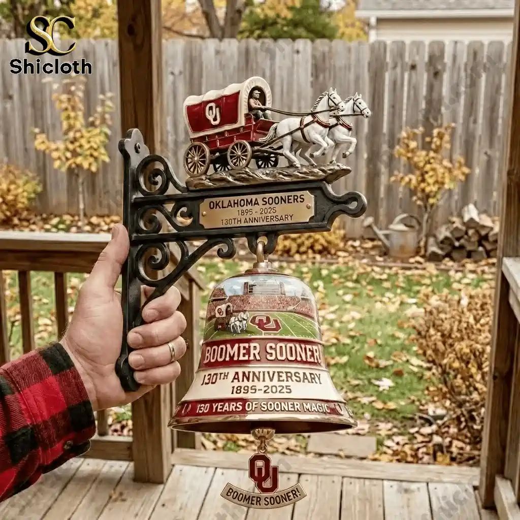 Oklahoma Sooners 130th Anniversary Commemorative Wall Bell