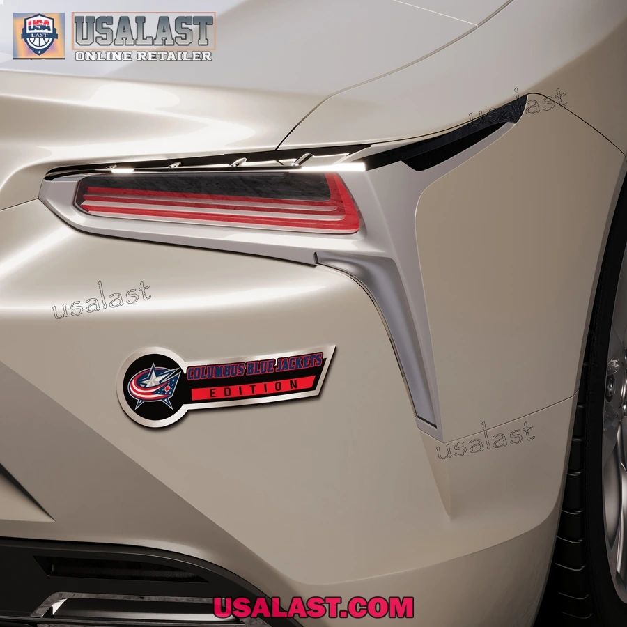 Columbus Blue Jackets Edition 3D Engraved Car Name Emblem