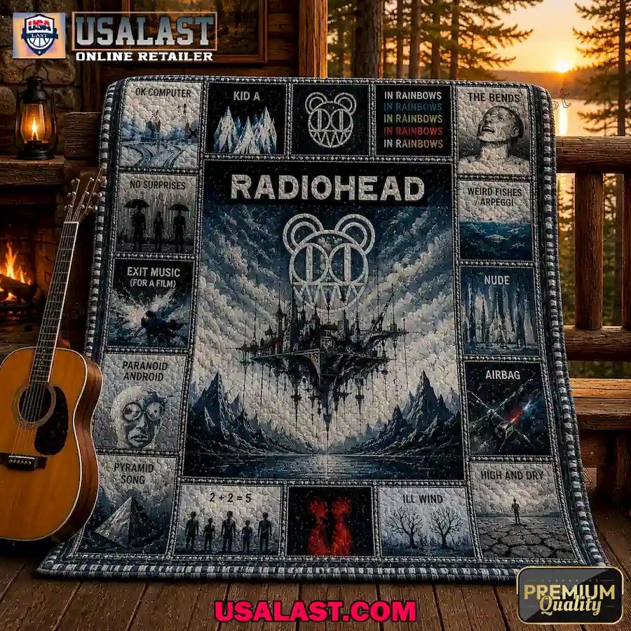 Radiohead Rock Band Edition Quilt Blanket