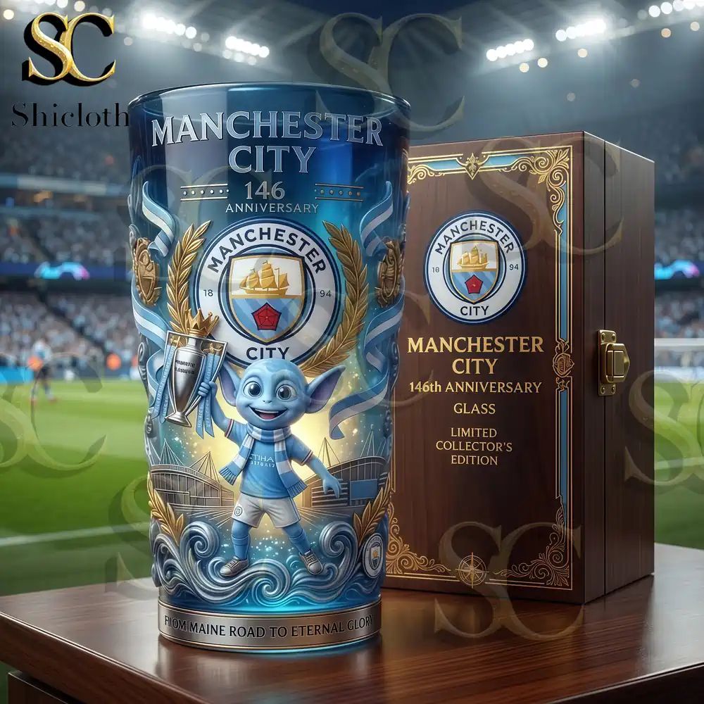 Manchester City 146th Anniversary Collector’s Beer Glass