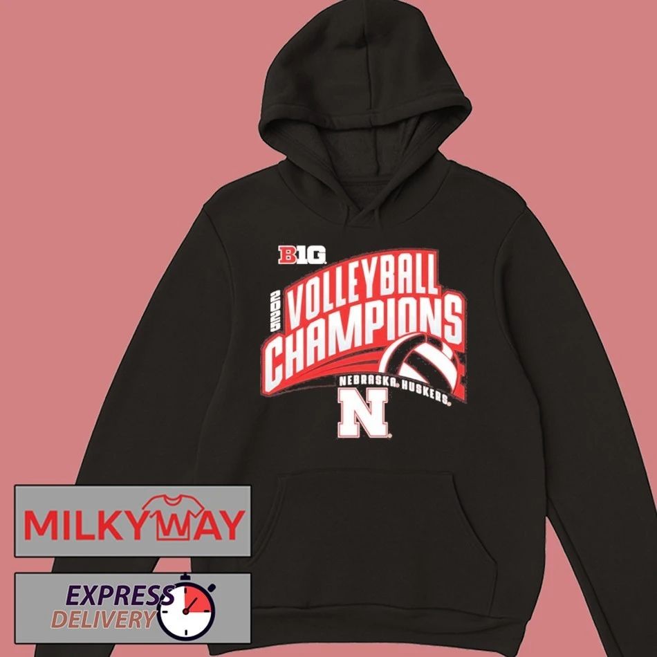 Nebraska Huskers 2025 Big 10 Women’s Volleyball Regular Season Champions Locker Room T-shirt