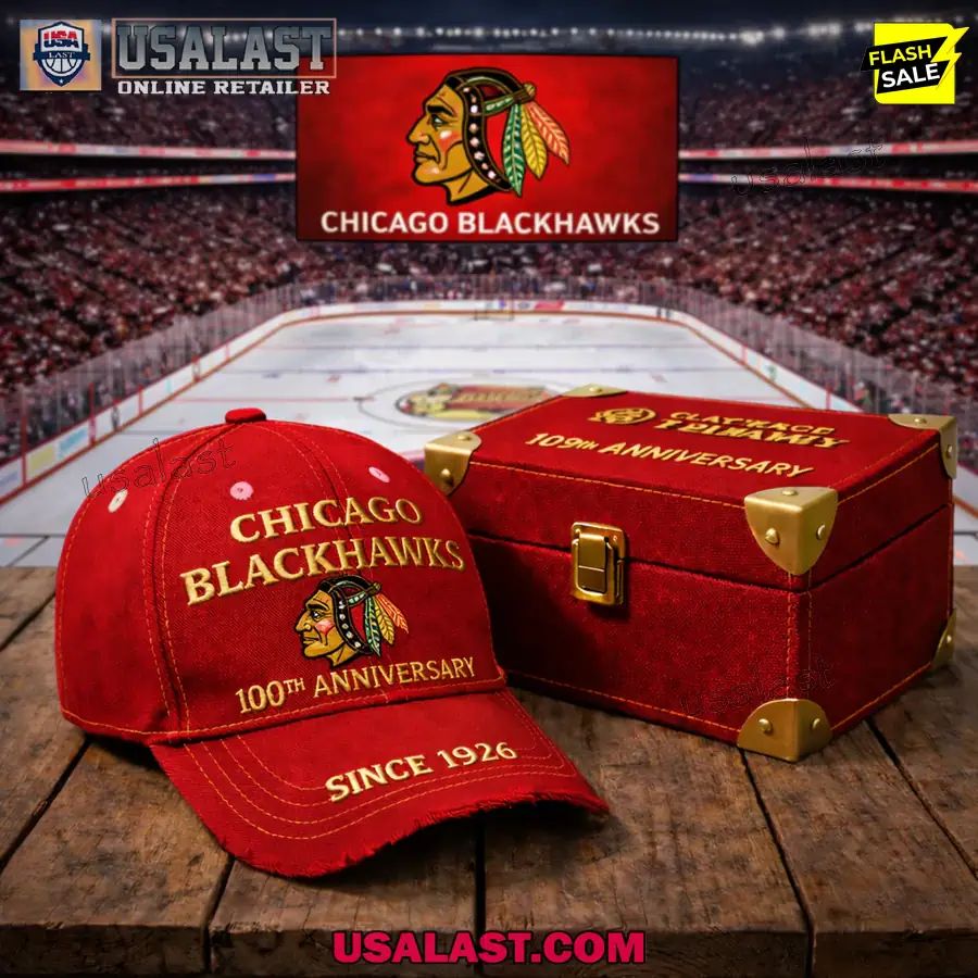Chicago Blackhawks 100th Anniversary 1926-2026 Classic Cap