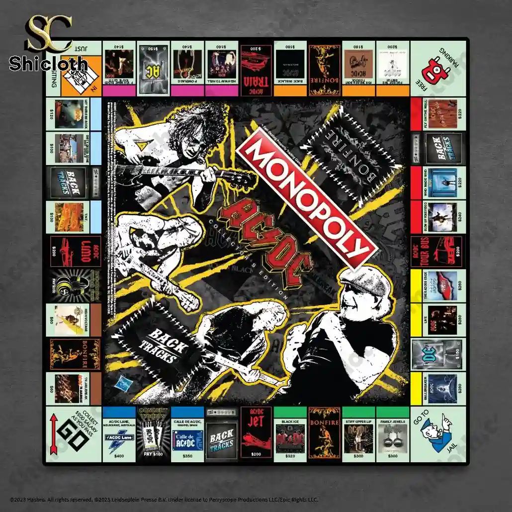 ACDC Back in Black Edition Monopoly Game