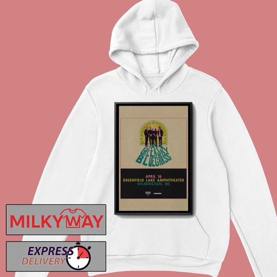 Greensky Bluegrass Wilmington, NC Tour 2026 Poster shirt