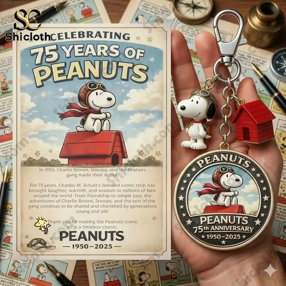 Peanuts 75th Anniversary Keychain