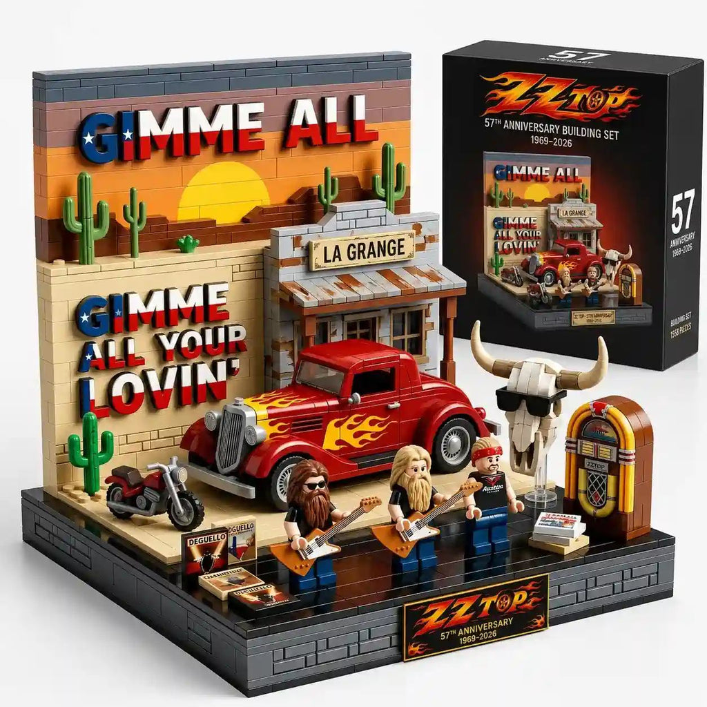 ZZ Top 57th Anniversary Building Brick Set
