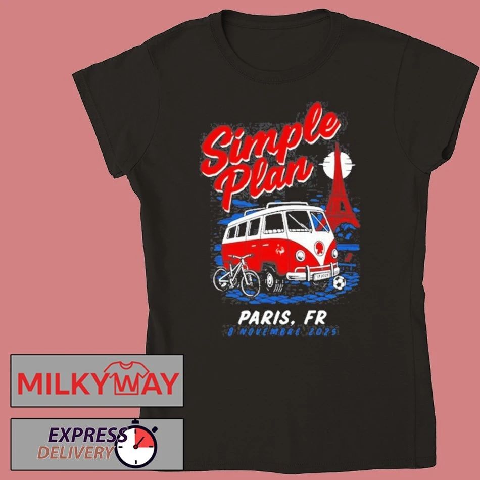 Simple Plan Paris La Défense Arena Tour 2025 Graphic T-Shirt