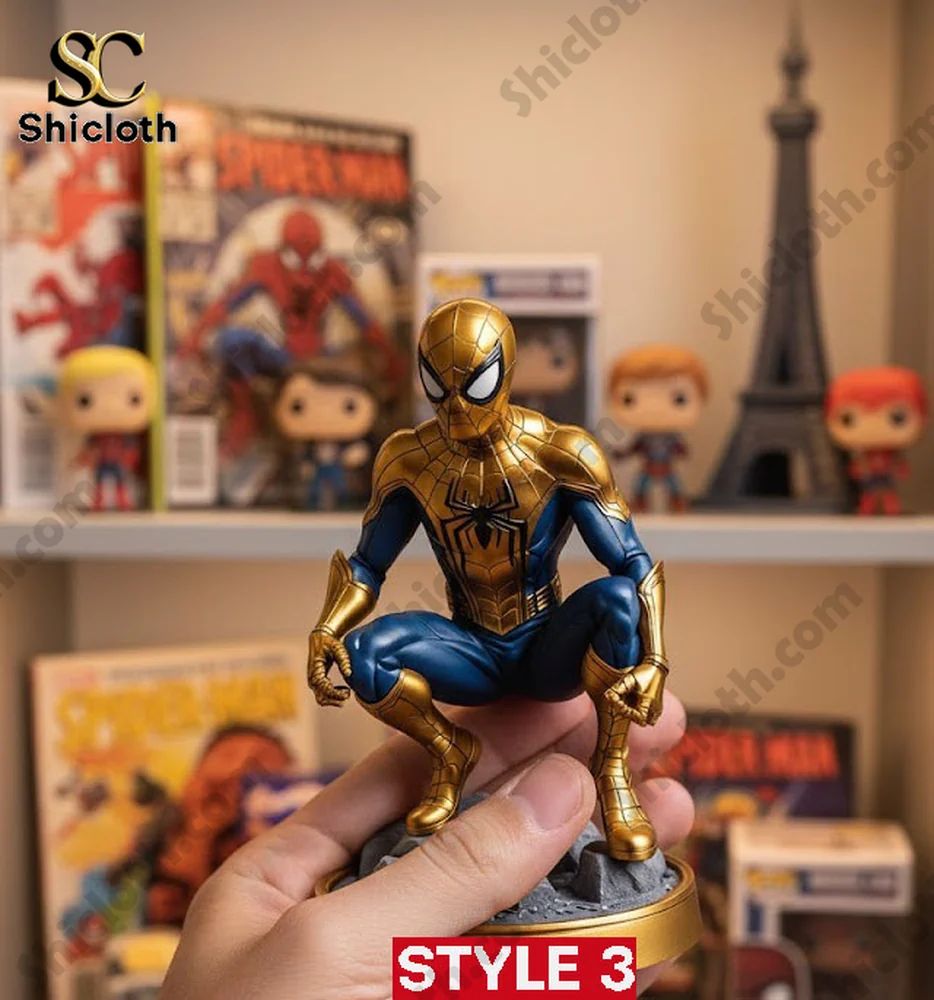 Gold Spiderman Gold Edition Variant Cover 3D Figure Decor Home