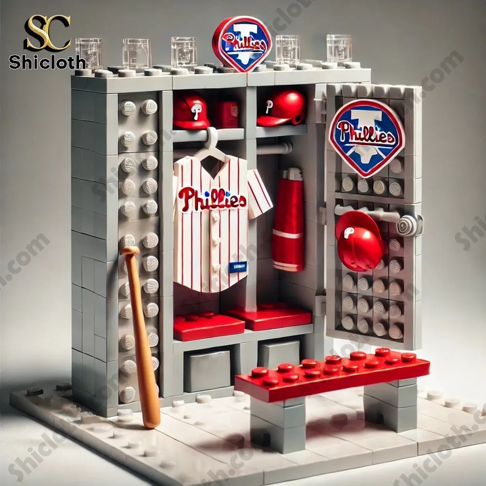 Philadelphia Phillies Locker Room Building Blocks