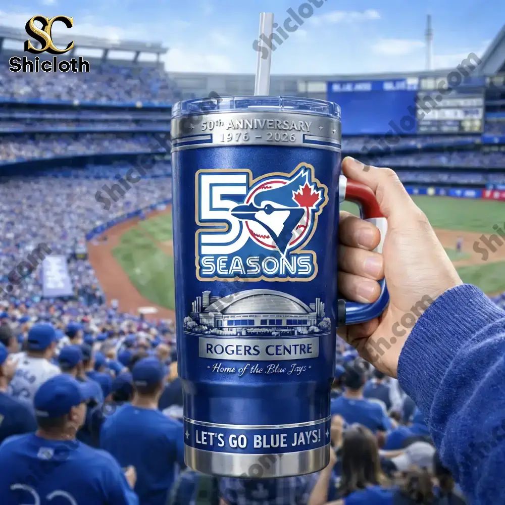 NEW Toronto Blue Jays 50th Anniversary Tumbler Cup