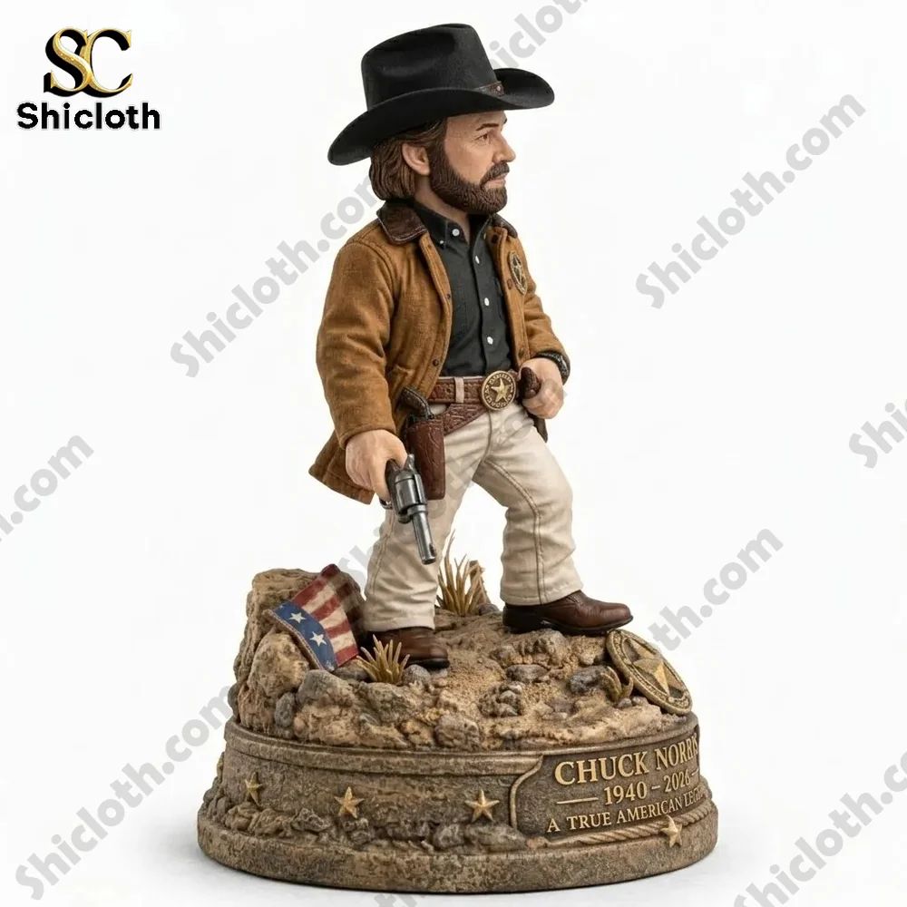 Chuck Norris Memorial Collectible 3D Figurine