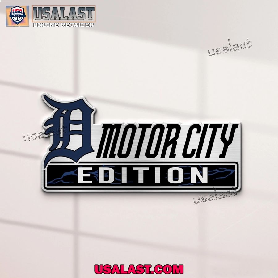 Detroit Tigers Edition Engraved Car Name Badge
