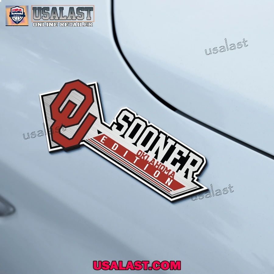 Oklahoma Sooners Edition 3D Car Badge Sticker