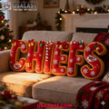 Kansas City Chiefs Christmas Plush Pillow