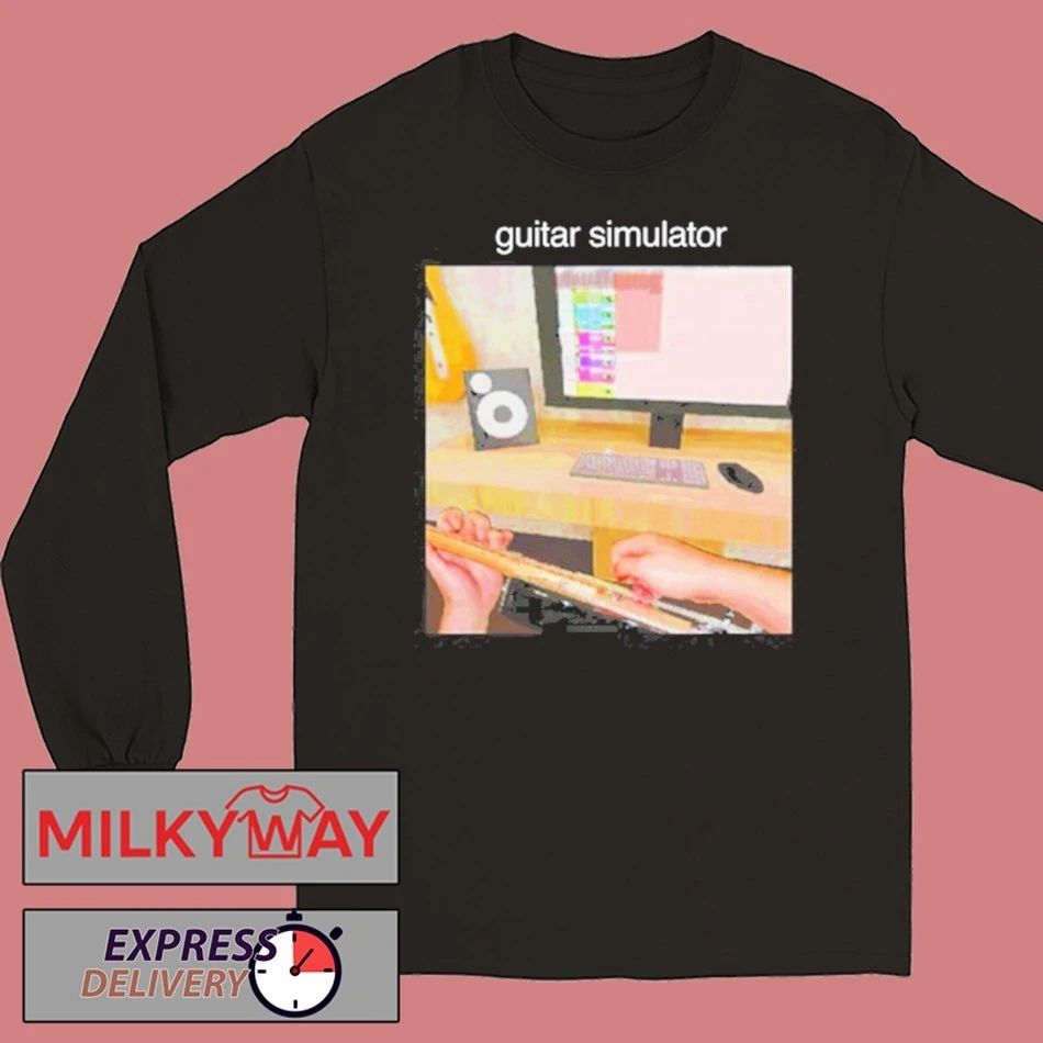 Skull Mug Guitar Simulator T-Shirt
