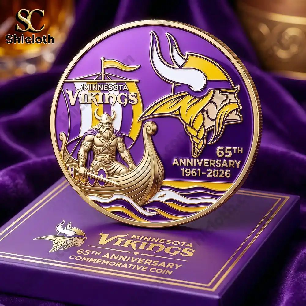 Minnesota Vikings 65th Anniversary Commemorative Coin