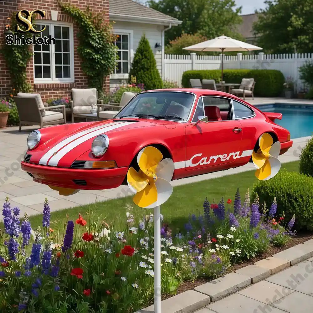 Porsche Carrera 911 Wind Spinner For Garden