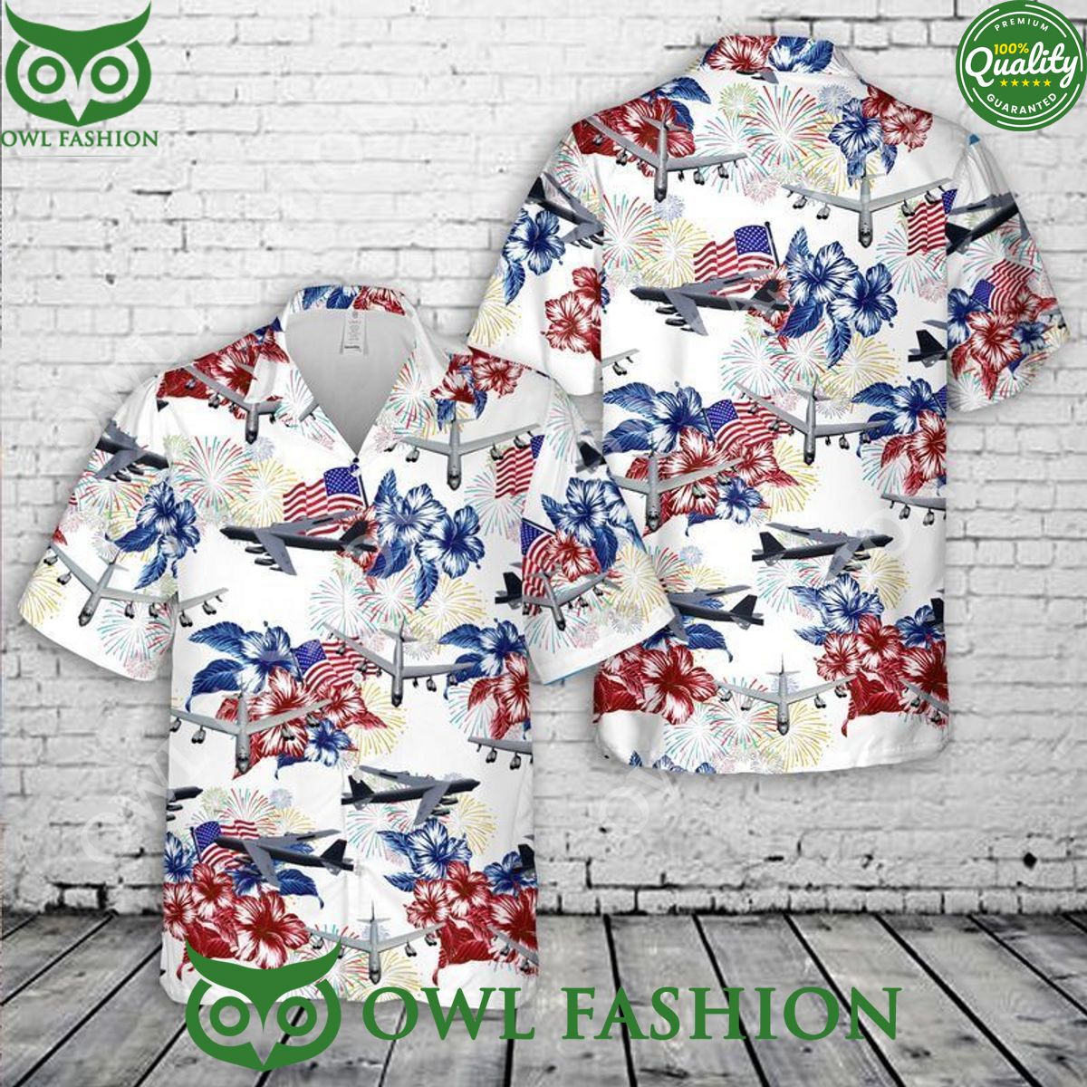 Us Air Force Boeing B52 Stratofortress 4Th Of July Hawaiian Shirt Trendy Aloha