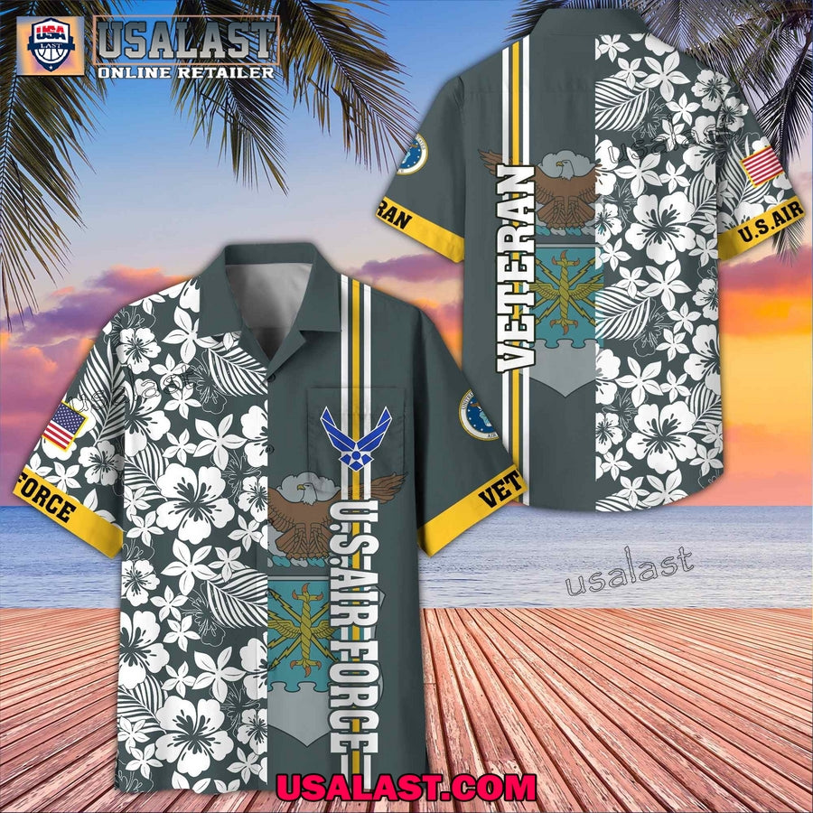 US Air Force Veterans Memorial Day Hawaiian Shirt