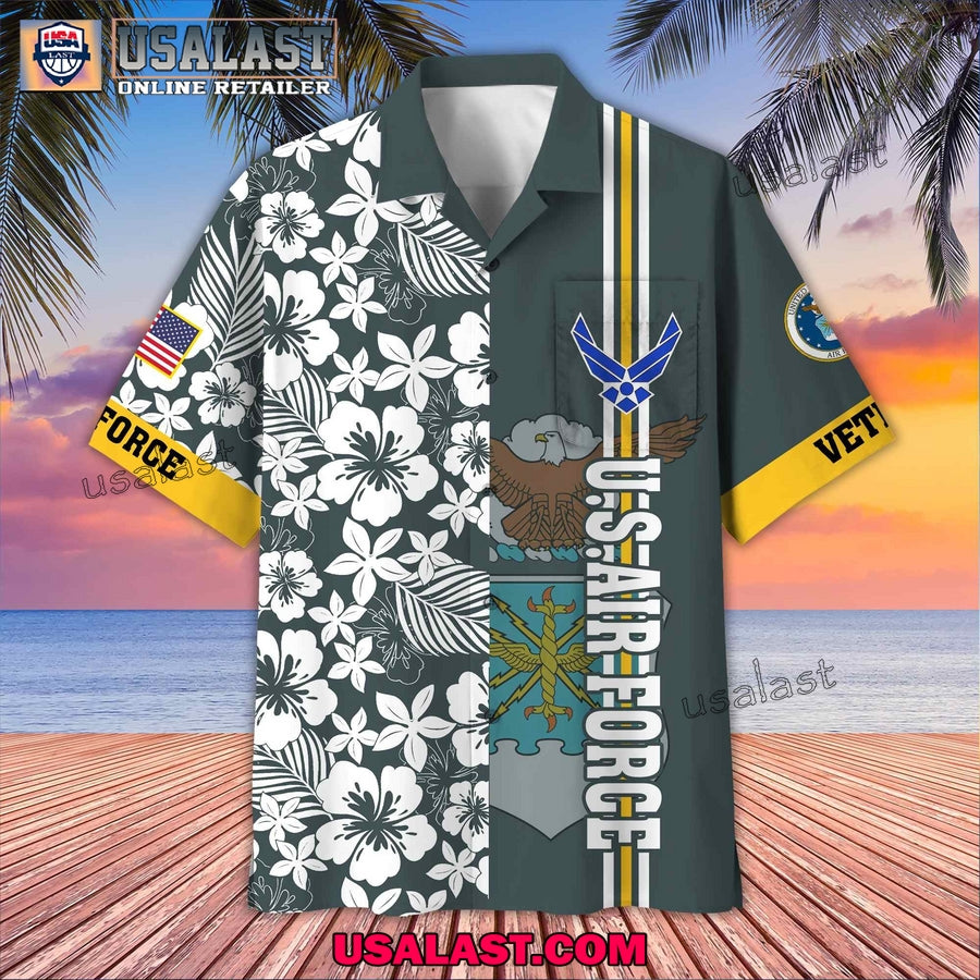 US Air Force Veterans Memorial Day Hawaiian Shirt