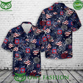 US Army 82nd Airborne Division Paratrooper 4th Of July Hawaiian Shirt