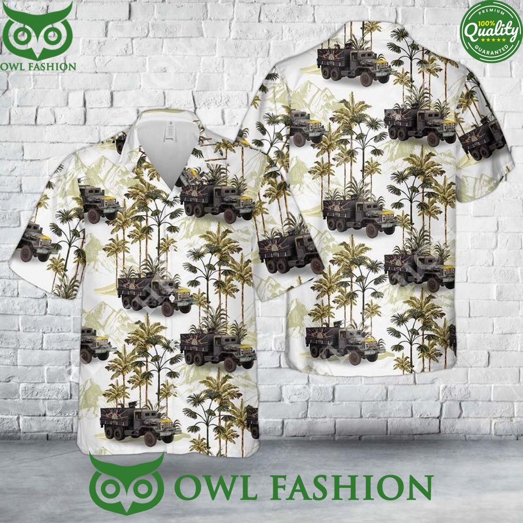 Us Army M54 Gun Truck Black Widow Trendy Hawaiian Shirt