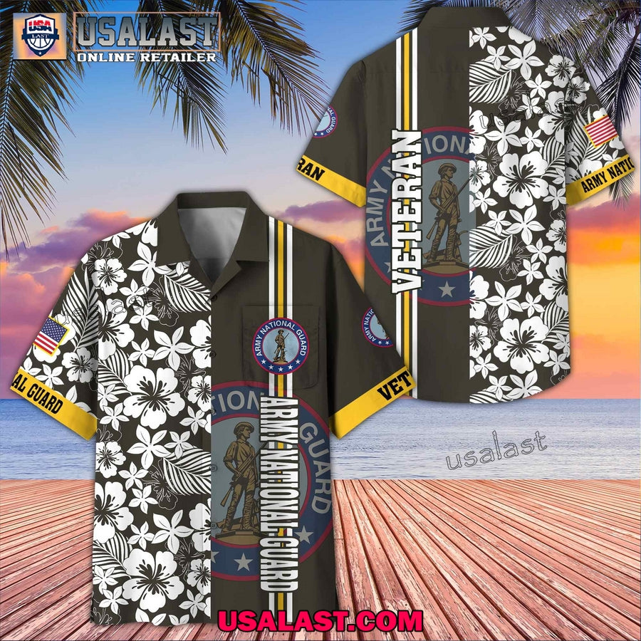 US Army National Guard Veterans Memorial Day Hawaiian Shirt